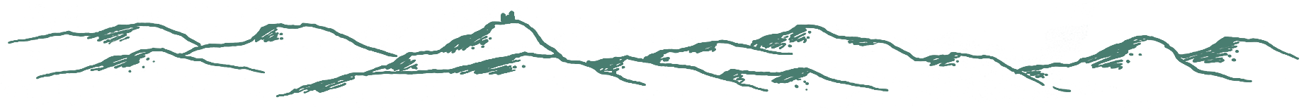 Handdrawn mountain range in South Tyrol, Italy